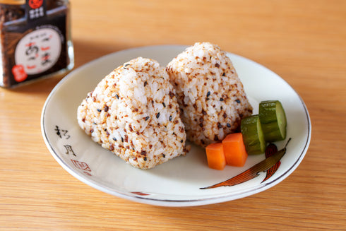 おさかなソフトふりかけ「あごごま」はアレンジ自在。おむすび、お弁当、朝食に