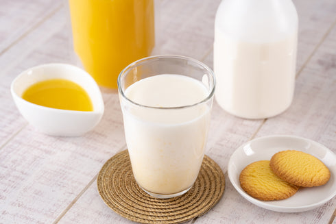 八丈島レモンのはちみつレモンシロップ 飲むヨーグルト割り